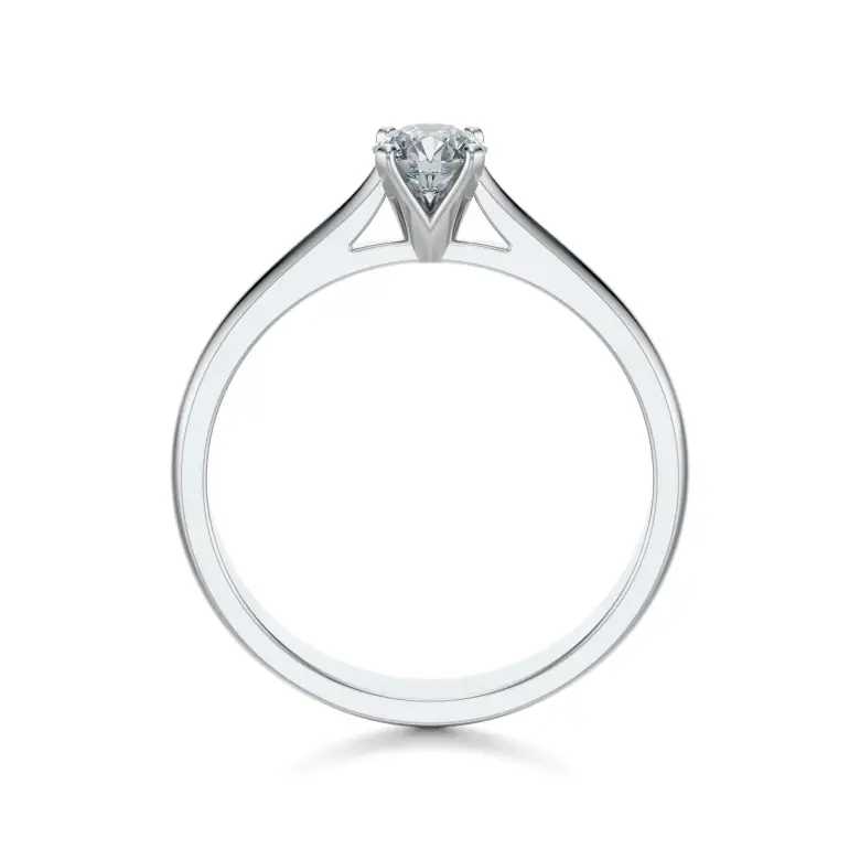 Pierścionek z białego złota z diamentem AJPZ_004